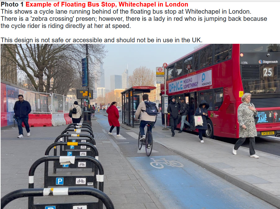 Bus Stops and Cycle lanes